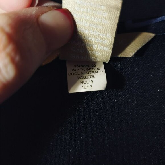 Banana Republic Womens Geometric Dress Size 6 Purple Navy Fairy Grunge Moody 90s - Picture 6 of 9